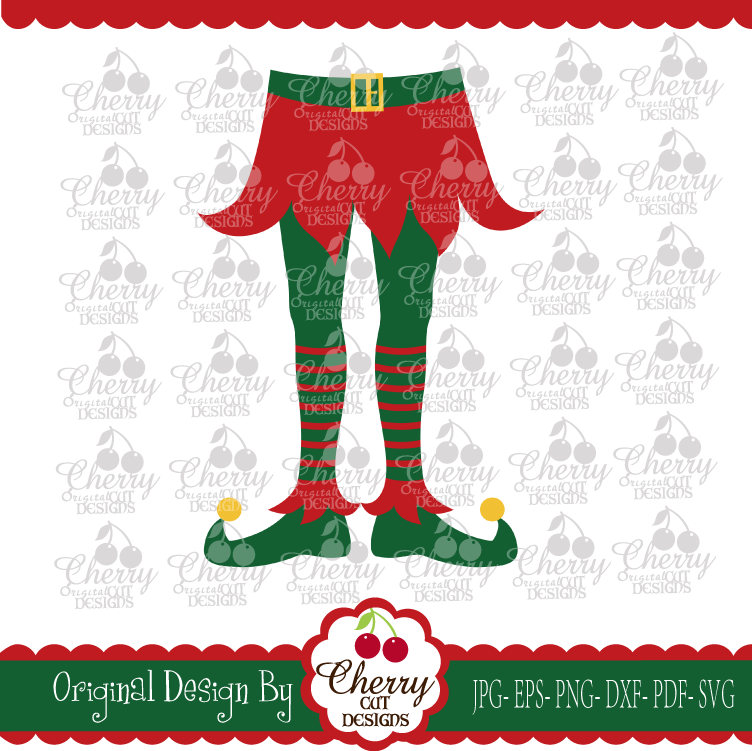 Elf girl legs SVG Dxf Christmas Elf Silhouette & Cricut Cut | Etsy