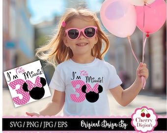 Minnie Mouse Birthday T-shirt SVG: Number 3 Design (Digital Download)