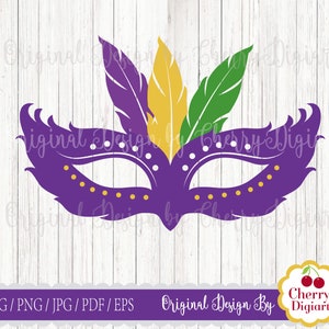 Karneval Maske SVG DXF, Karneval Karneval Silhouette Schnittdateien, Cricut Cut Dateien MG012 -Persönliche und kommerzielle Nutzung