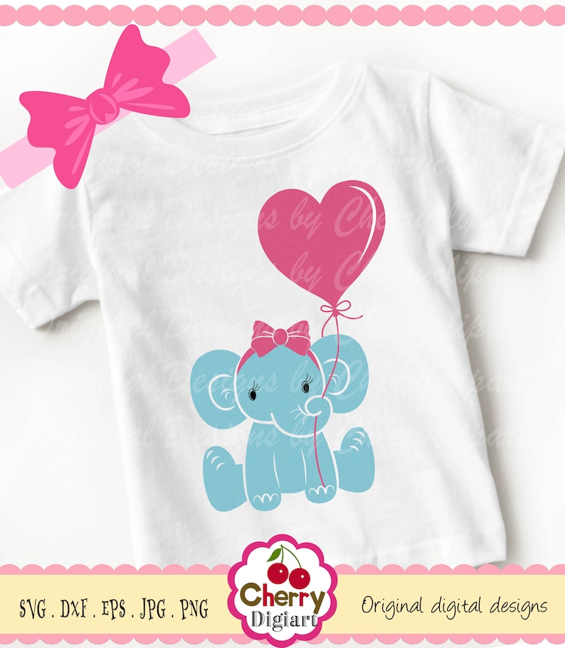 Free Free 271 Baby Elephant With Balloon Svg SVG PNG EPS DXF File