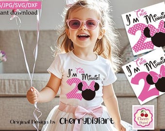 Birthday Girl Minnie T-shirt Design SVG PNG (Digital Download)