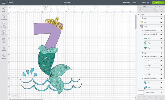 Free Free 312 Mermaid Number 7 Svg SVG PNG EPS DXF File