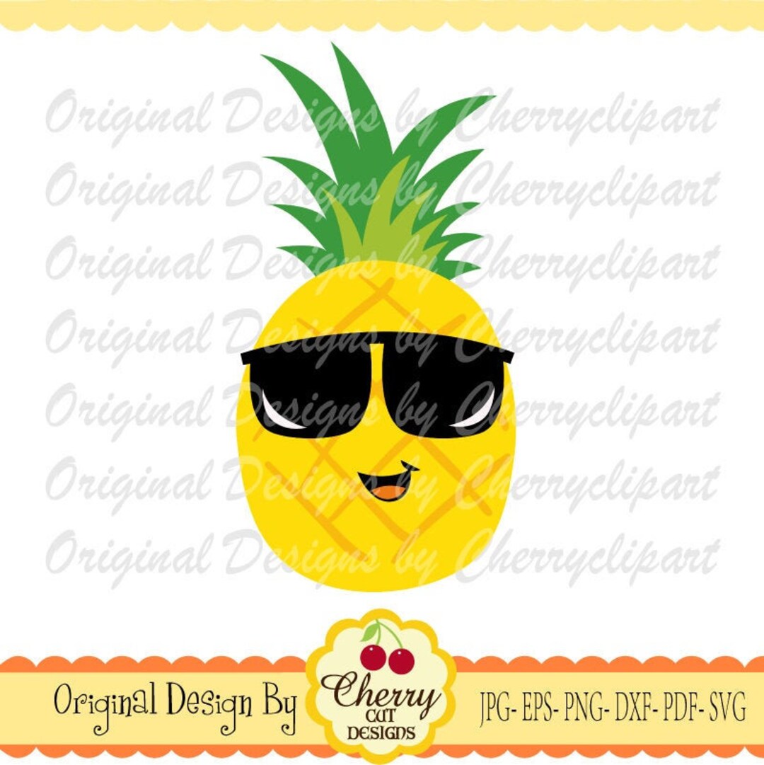 Sunglasses Pineapple Svg, Pineapple Face Svg, Pineapple Boy Svg