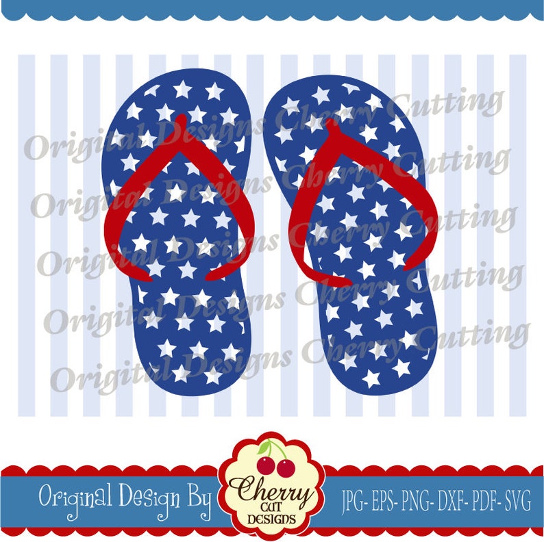 4th of July SVG Dxfamerican Flip Flops Svgindependence Day - Etsy