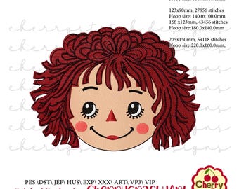 Charming Raggedy Ann Embroidery | Unique Designs for Shirts & Decor