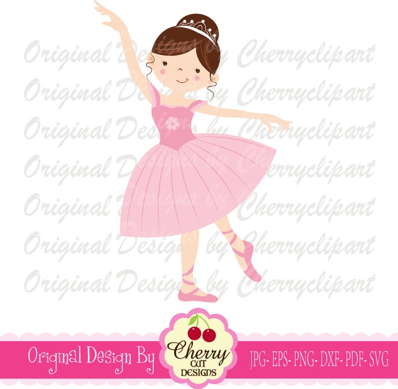 Blonde Ballerina PNG SVG: Ballet Girl Clipart for Cricut & Silhouette ...