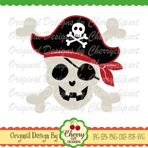 Pirate hat Skull, Halloween Skull svg Silhouette & Cricut Cut Files, Skull clip art, T-Shirt, Iron on, Transfer DIGIHL61