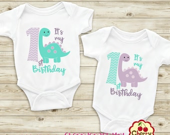 My 1st Birthday Dinosaur PNG & SVG | Baby Boy and Girl Clothing Design