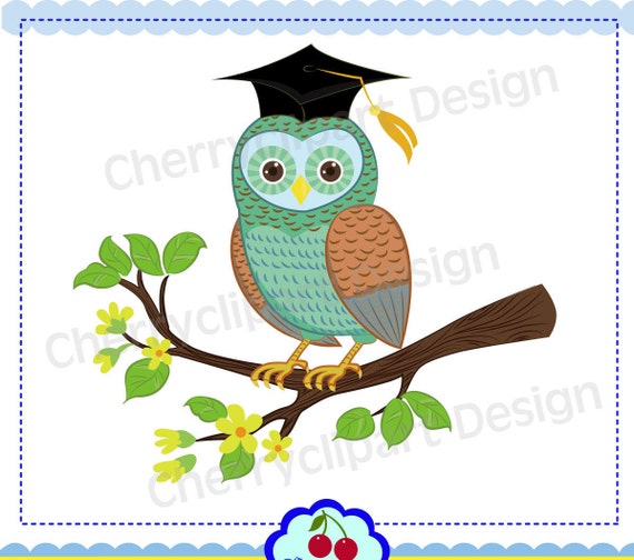 Szkoła Sowa Absolwent Sowa Clip Art Użytek Osobisty I Komercyjny