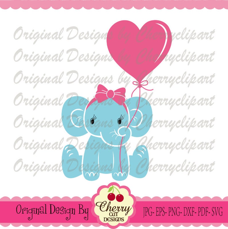 Free Free 271 Baby Elephant With Balloon Svg SVG PNG EPS DXF File