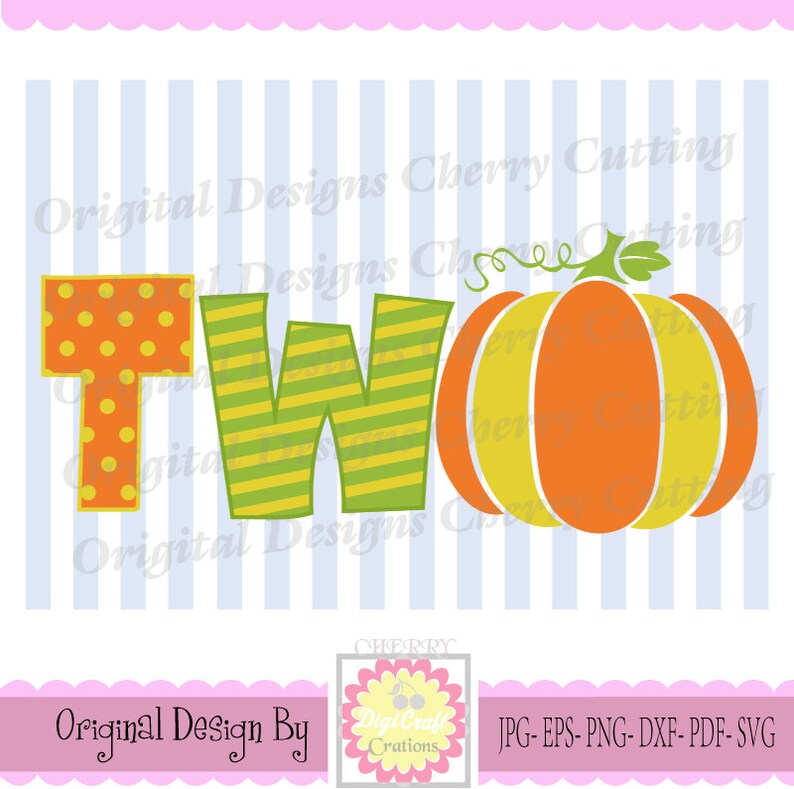 Download Pumpkin TwoBirthday TWO with Pumpkin SVG Birthday one SVG ...