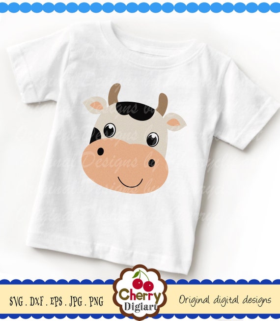 Free Free 72 Baby Cow Face Svg Cartoon Cow Svg SVG PNG EPS DXF File