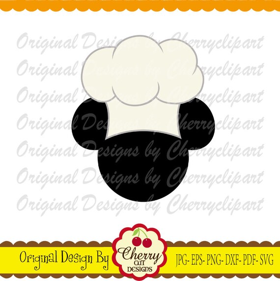 Chef Svg Dxf Chef Hat Mickey Chef Hat 