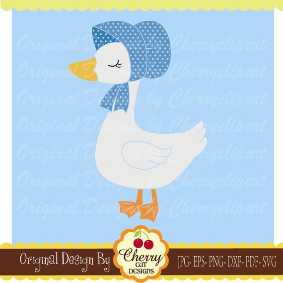 Download Svgdxf Goose Mother Goose Svg Farm Animal Svg Silhouette Etsy
