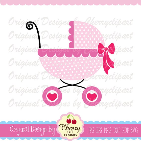 SVG DXF Baby Carriage Silhouette Cut Files Cricut Cut Files | Etsy