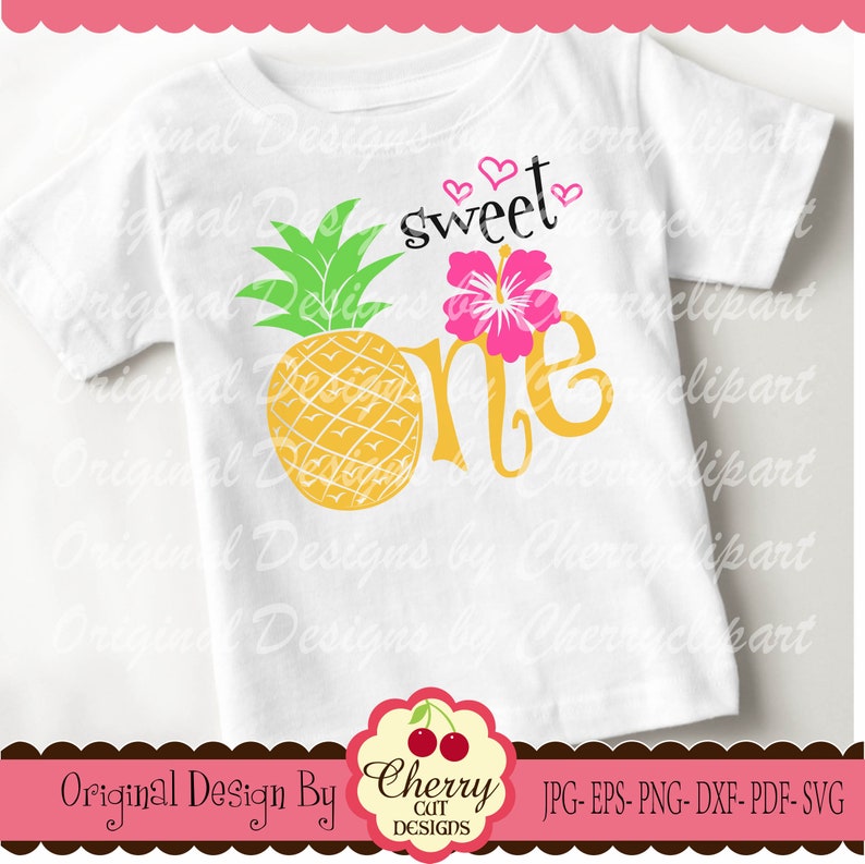 Sweet Pineapple ONE SVG Dxf fruit svg Silhouette & Cricut ...