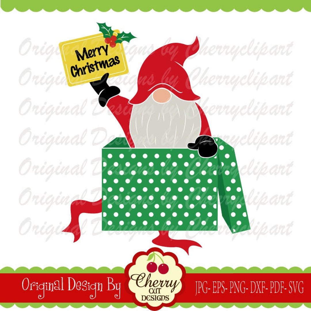 Christmas Gnome Svg Christmas Santa Svg Silhouette & Cricut - Etsy