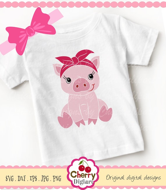 Download Bandana Baby Piggy Svg Baby Pig Svg Silhouette Cricut Cut Etsy