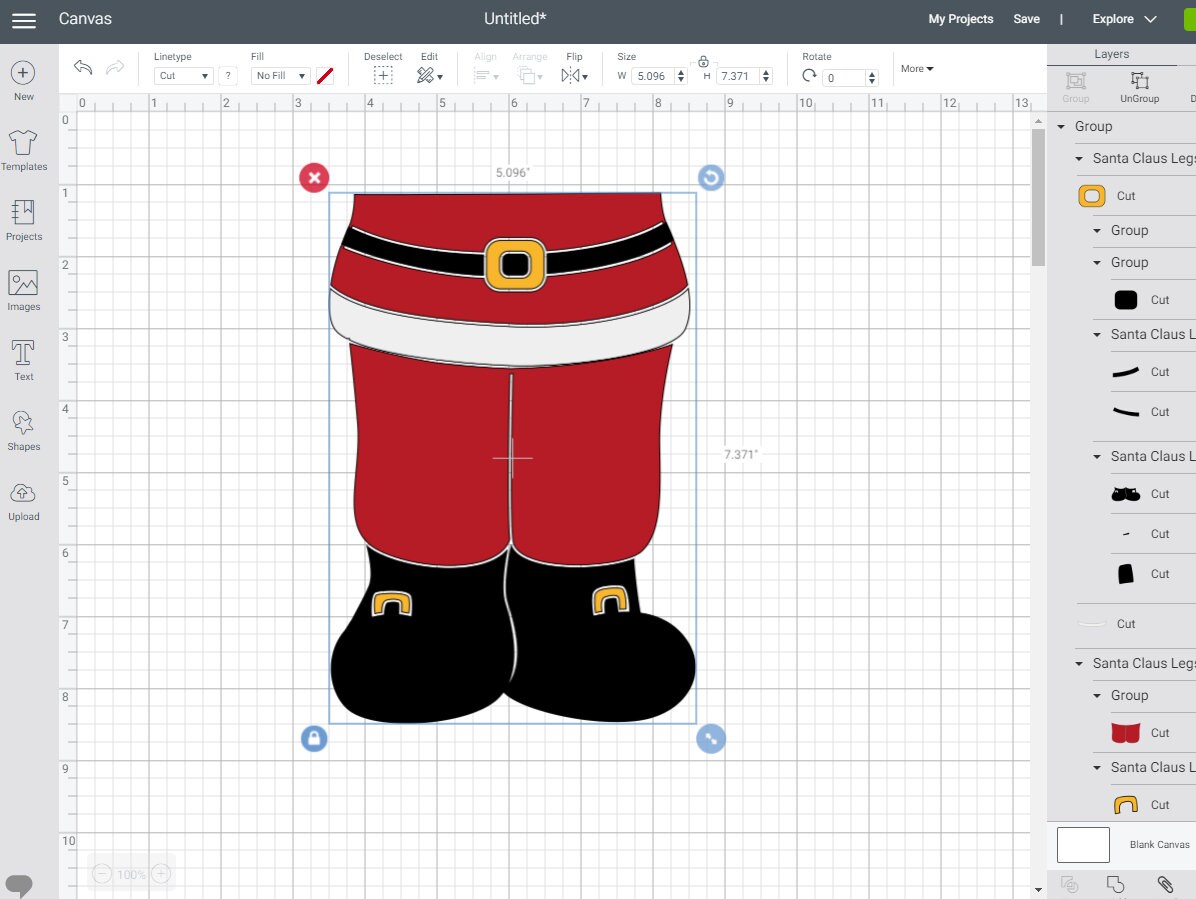 Christmas Santa Claus Legs Svg Christmas Santa Silhouette & Etsy