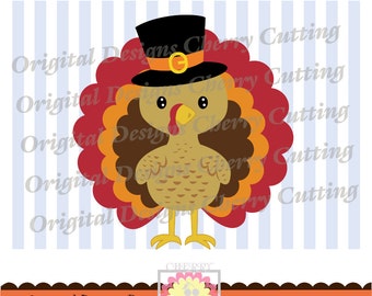 Thanksgiving pilgrim turkey svg png, Turkey SVG,Thanksgiving Silhouette & Cricut Cut Files DGCUTTH12