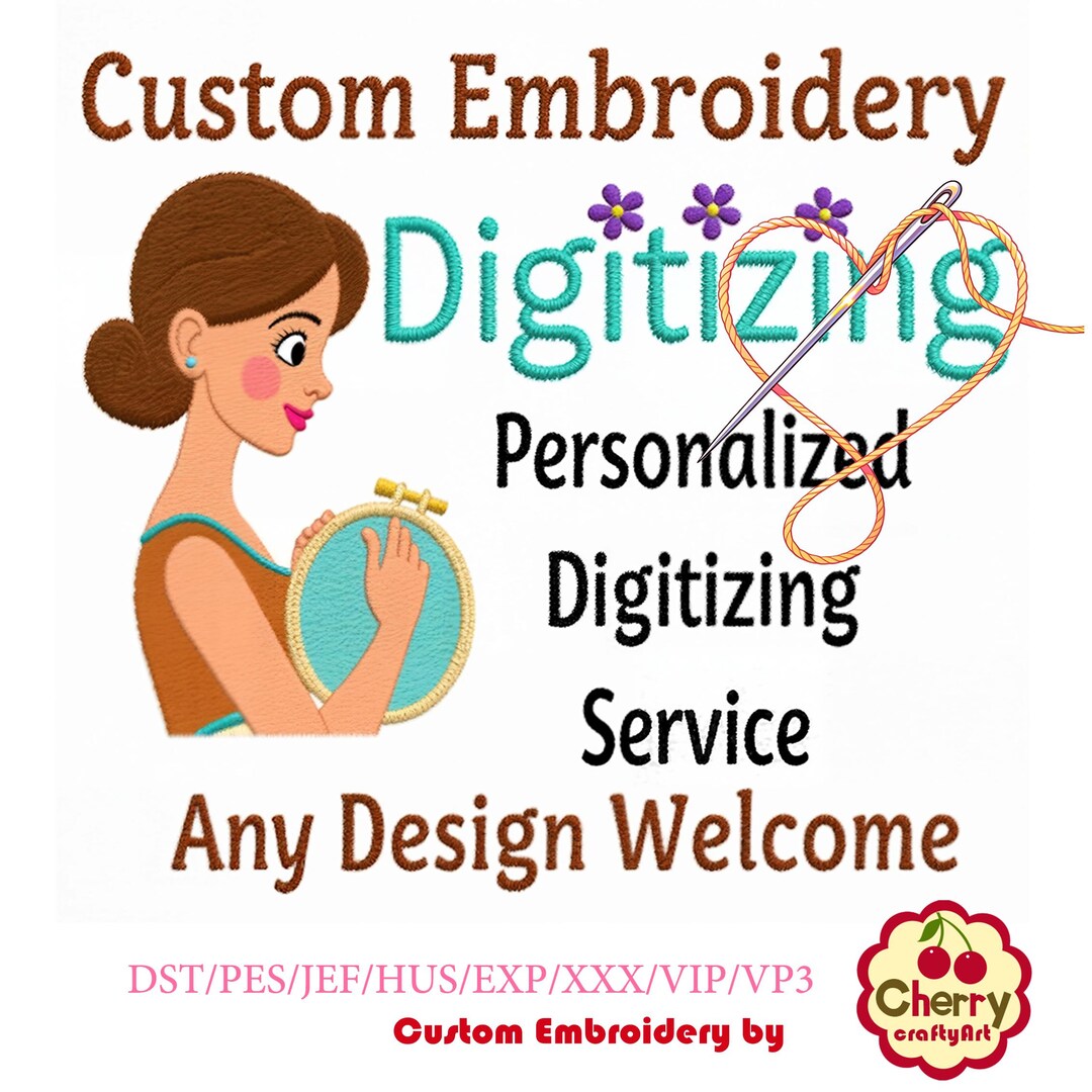 Custom Embroidery Patterns | Personalized Digitizing Service | Any ...