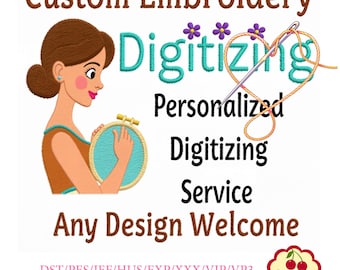 Custom Embroidery Patterns | Personalized Digitizing Service | Any Design Welcome