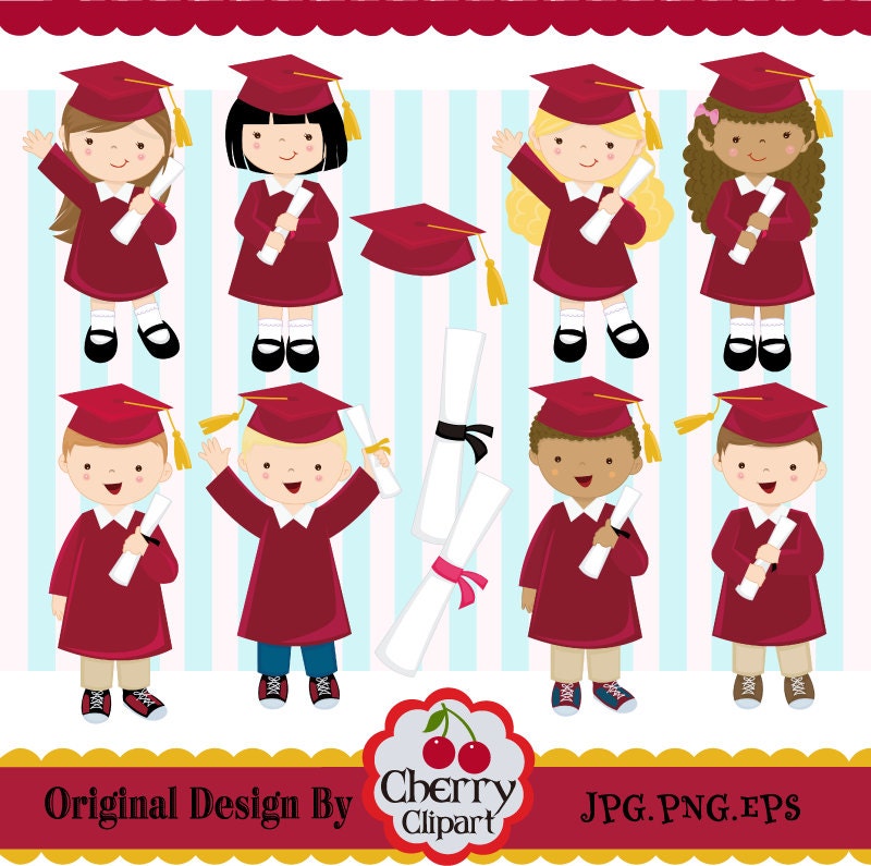 Preschool Graduation Clip Art Red