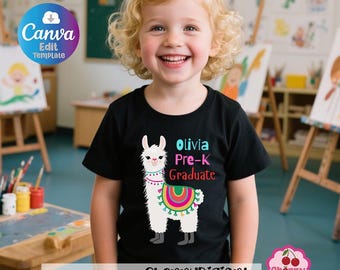 Whimsical Llama Shirt Design for Kids | Sublimation SVG PNG