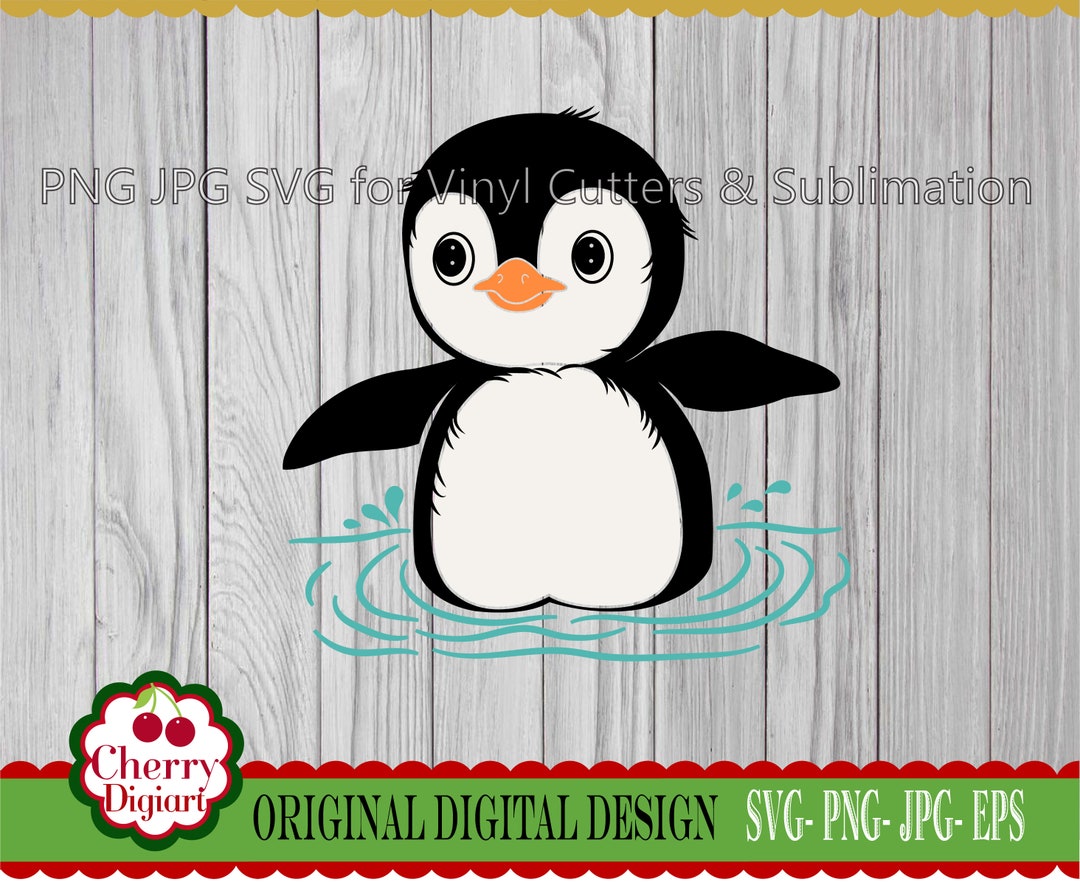 Penguin Svg Png Jpg / Winter Penguin Svg Silhouette &cricut Cut Files ...