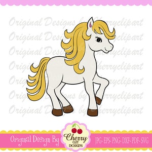 ポニー SVG DXF、スウィートポニー svg、動物 svg シルエット & Cricut カット ファイル AN39 - 個人および商用利用 AN45
