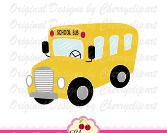 School bus Svg Dxf, Back to School  SVG DXF Silhouette & Cricut Cut Files SCH29- Personal and Commercial Use