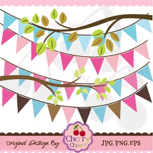 Pink Brown and Blue Cute Owls Birthday Digital Clipart Set for - Etsy