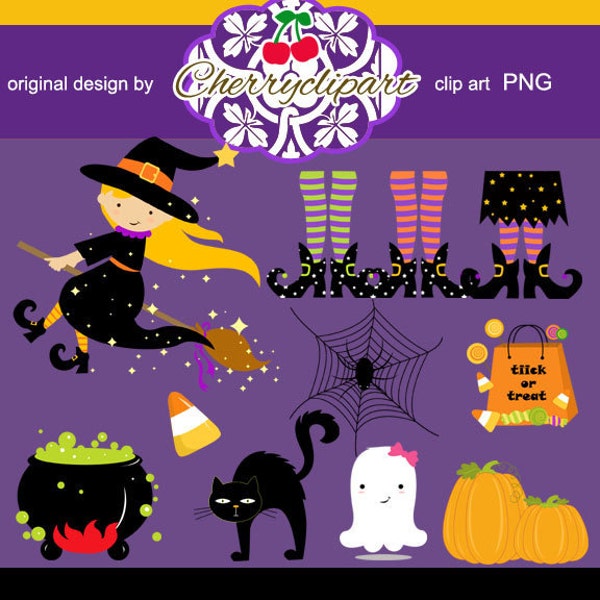 Halloween Day Digital Clip Art-Personal and Commercial Use - paper crafts, card making, scrapbooking