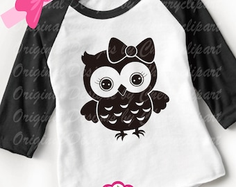 Owl svg dxf, Owl with bow Silhouette Cut Files, Cricut Cut Files, owl Clip art, T-shirt iron on, paper crafts,card making,web design AN78