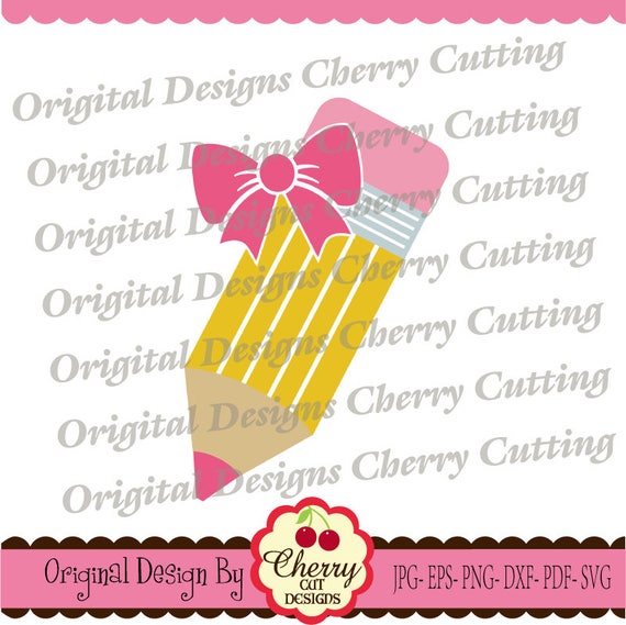 Download Free Pencil Svg Dxf Back To School Silhouette Cricut Cut Files Etsy SVG Cut Files