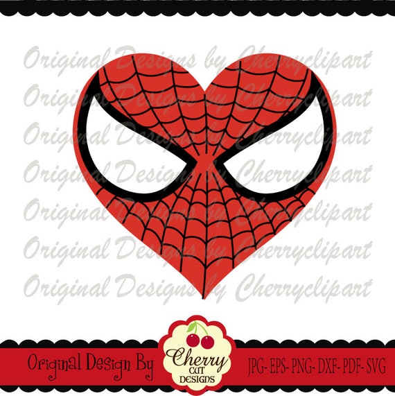 Download Valentine Svg Dxf Spider Man Inspired Heart For Boys Etsy