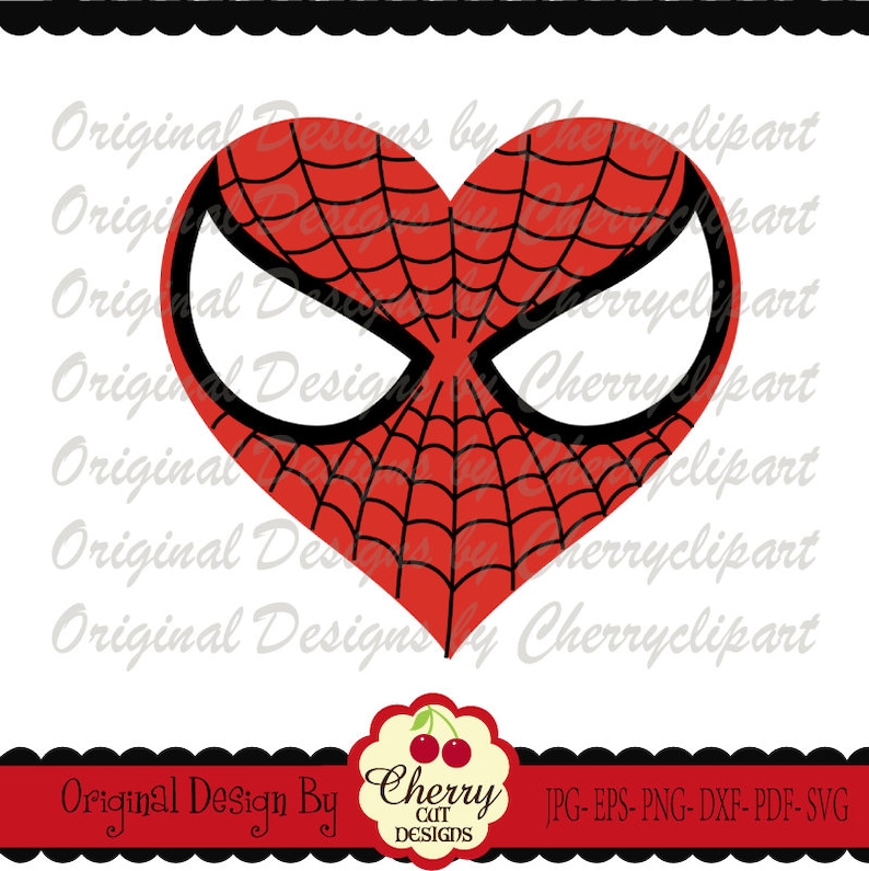 Download Valentine SVG DXF Spider man inspired Heart for boys | Etsy
