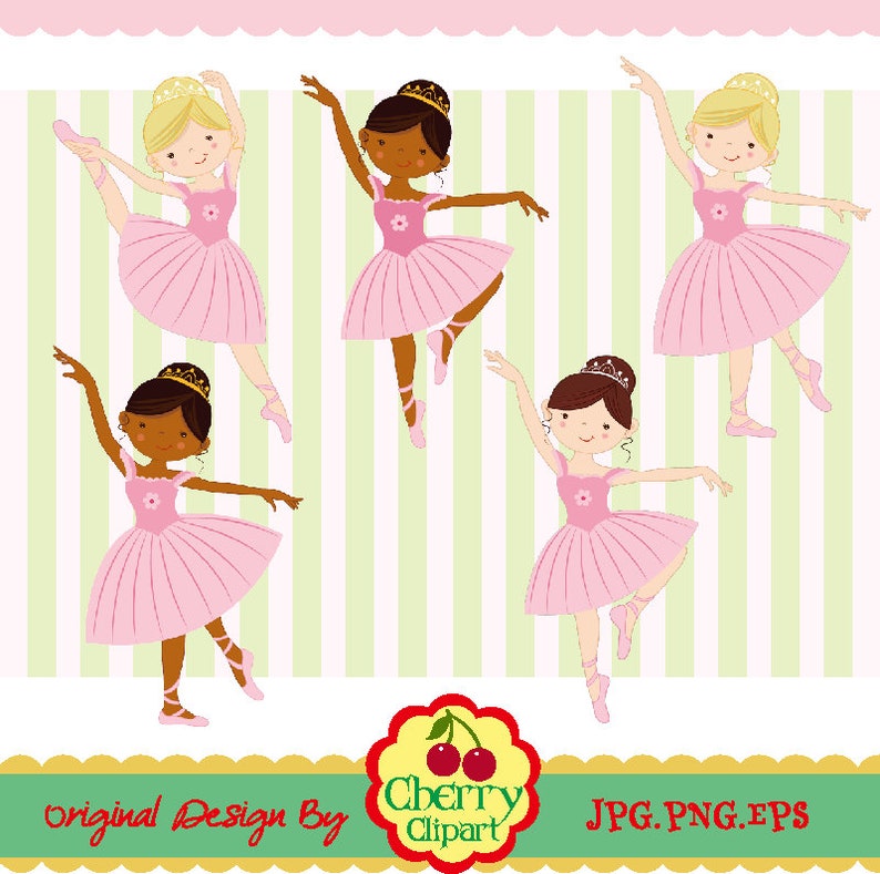 Nutcracker Ballet digital clipart set Christmas digital clipart Personal and Commercial Use