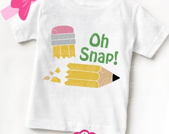Oh Snap Broken Pencil PNG SVG: Back to School Cricut Cut File (Digital Download)