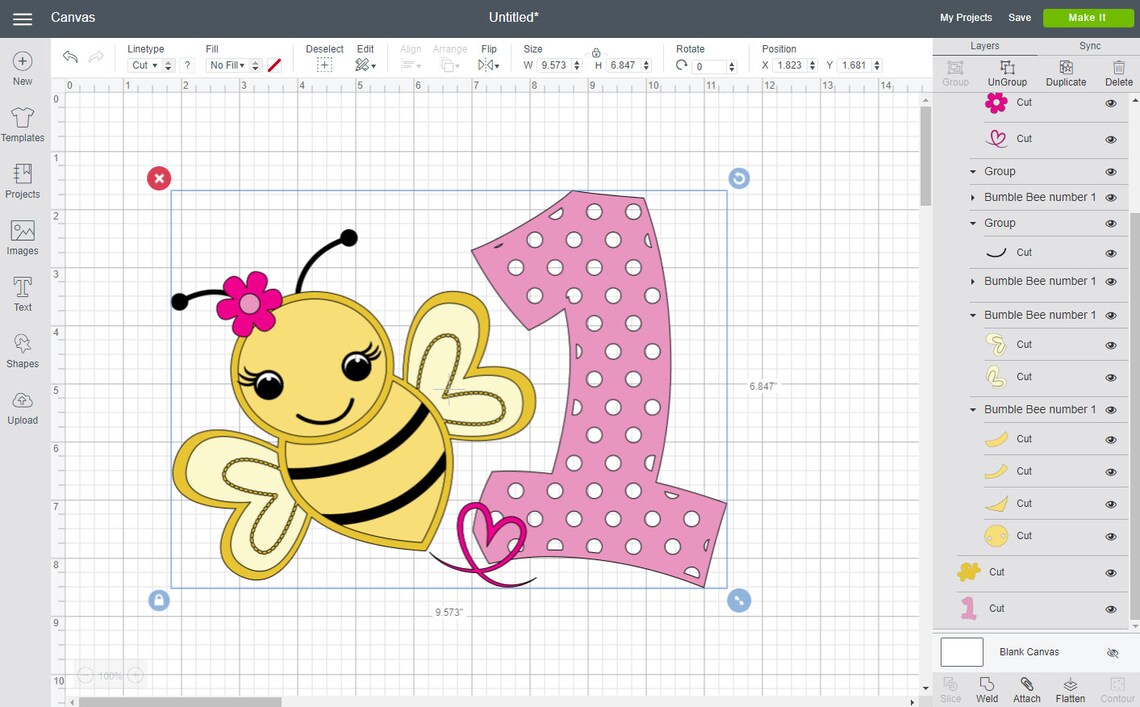 Bumble Bee SVG Dxf,bumble Bee Number 1 Svg, Birthday Silhouette ...
