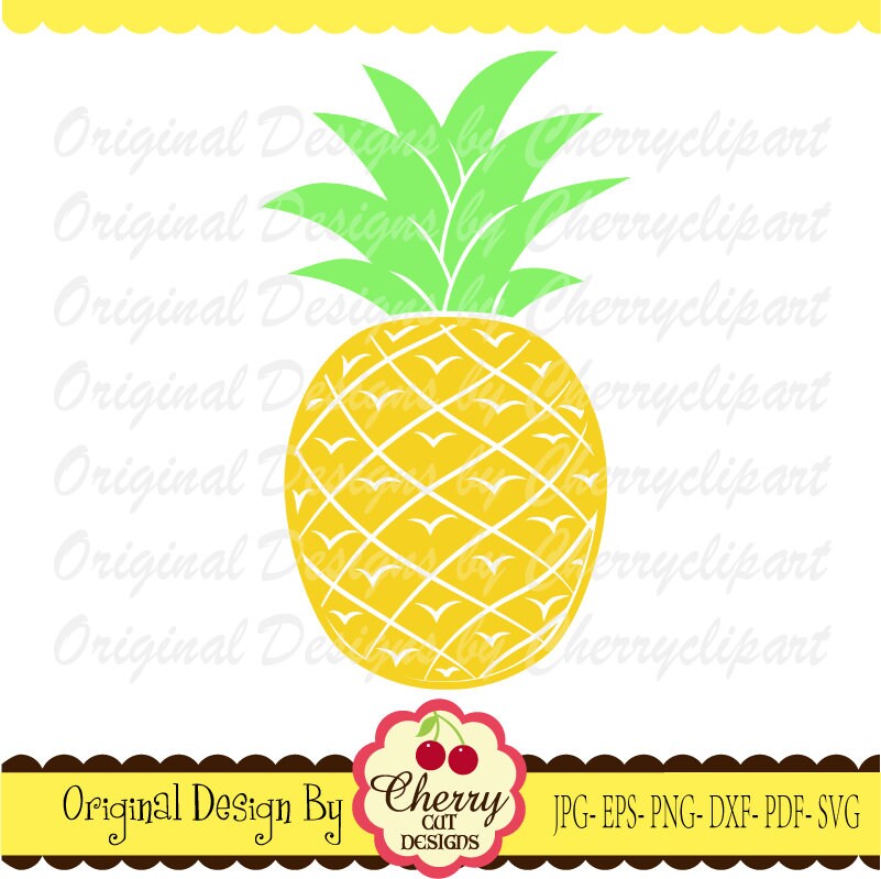 Piña SVG Dxf fruta svg Silhouette & Cricut Cut Files FRU03 - Etsy España