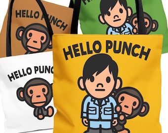 Punch, the Monkey Tote Bag - Zookeeper Monkey Punch Tote Bags