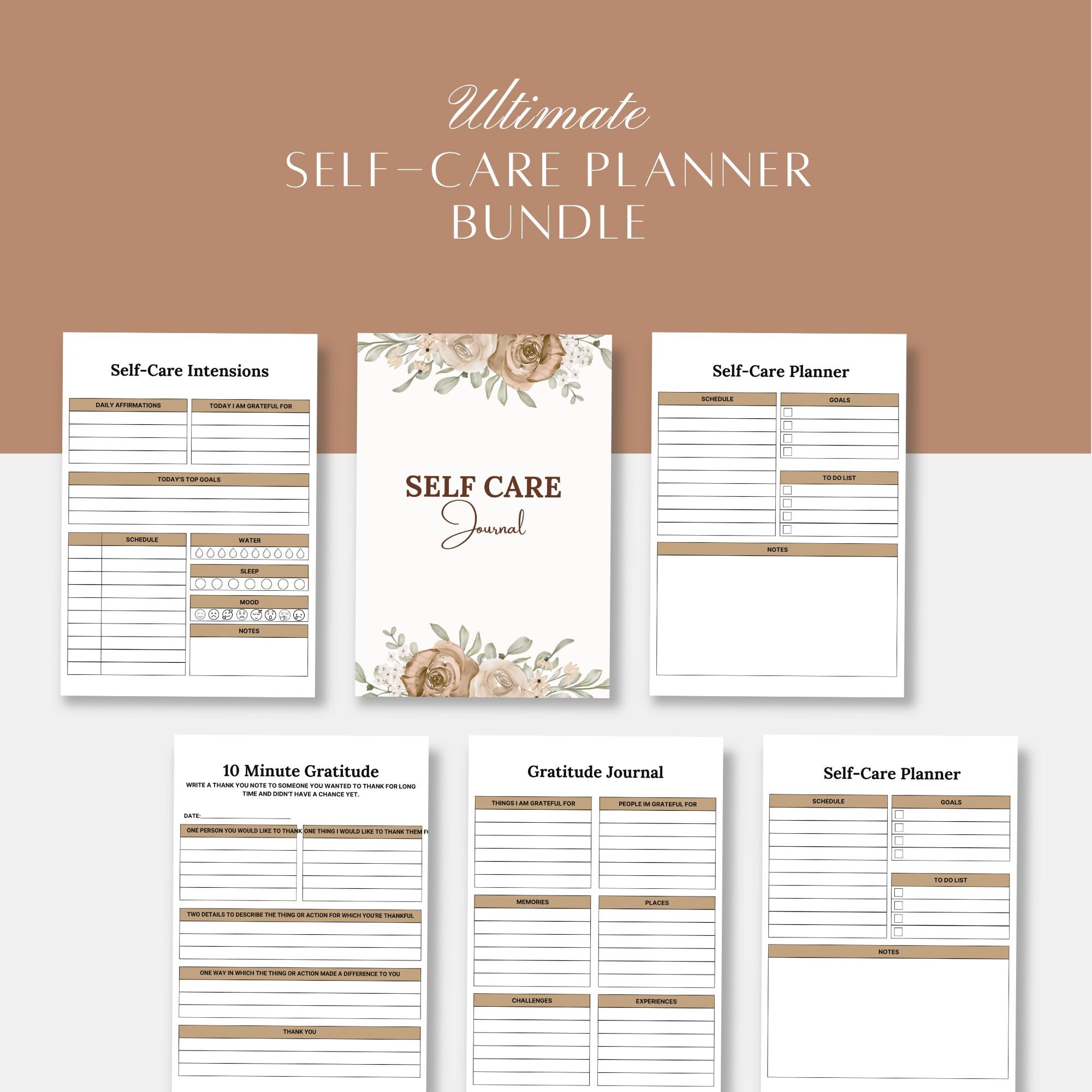 Self Care Planner Printable | Wellness Planner & Mental Health Journal ...