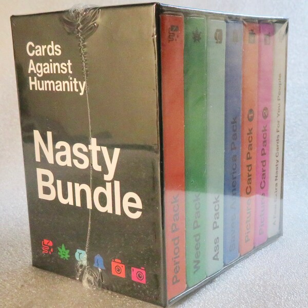 Cards Against Humanity - Pacchetto Nasty - 6 Confezioni A Tema Con 10 Carte Nuove