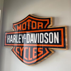 Harley Davidson Wood Sign - Etsy
