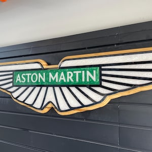 希少品！Aston Martin 金属製看板 Aston Martin Sign - Etsy