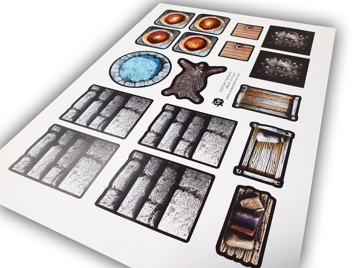Dungeon Essentials Token Sheet DIGITAL DOWNLOAD Print and | Etsy