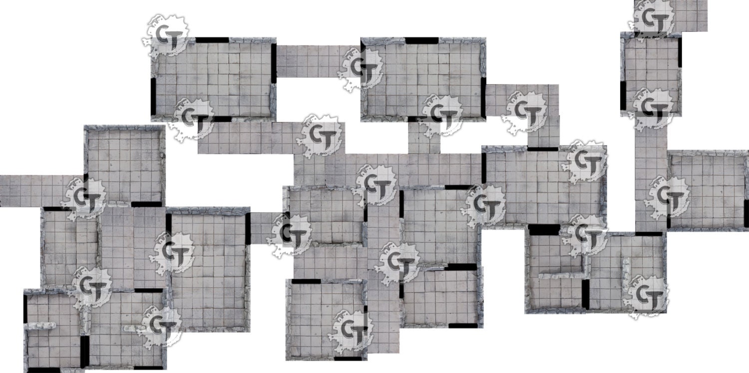 Print And Play Dungeon Core Tile Set For Dungeons And Etsy