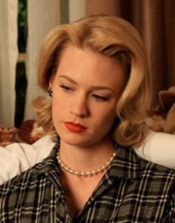 Vintage 50s Mad Men Betty Draper Pearl Necklace With Diamante Etsy
