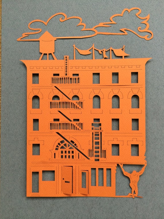 Papercut art Original New York signed limitededition Etsy